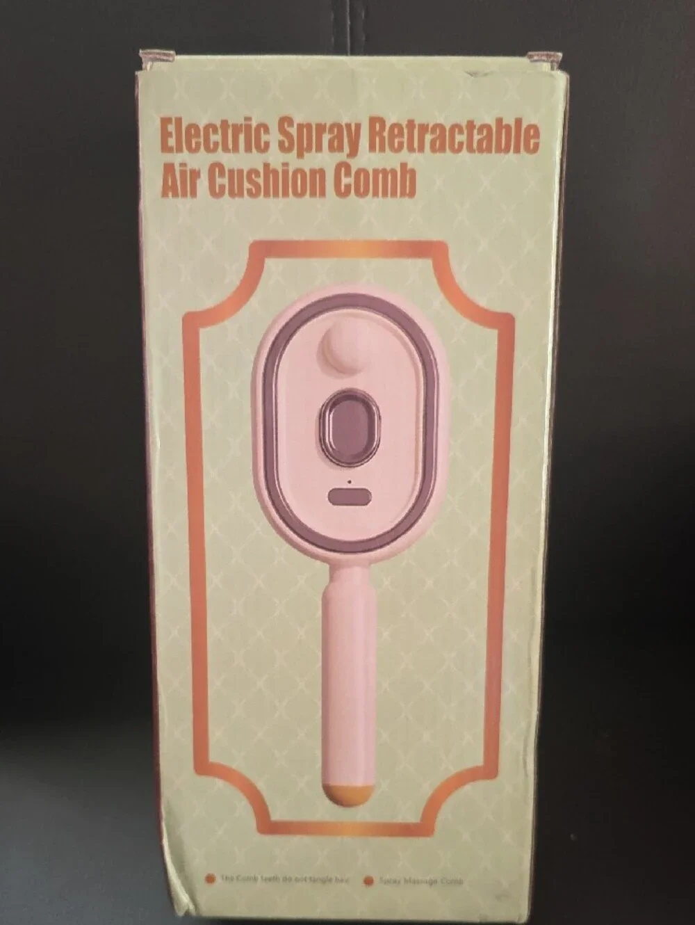 Electric Spray Retractable Air Cushion Comb - Light Pink